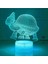 3D Kaplumbağa Gece Işığı Lambası Illusion 7 Renk Değiştirme Dokunmatik Anahtarı Masa Masa Dekorasyon Lambaları Akrilik Düz Abs Taban USB Kablosu Oyuncak ile Hediye (Yurt Dışından) 4
