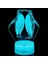 3D Penguen Gece Işığı Lambası Illusion 7 Renk Değiştirme Dokunmatik Anahtarı Masa Masa Dekorasyon Lambaları Akrilik Düz Abs Taban USB Kablosu Oyuncak ile Hediye (Yurt Dışından) 4