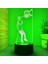 3D Basketbol Oyuncusu Gece Lambası LED Lamba Illusion 7 Renk Değiştirme Dokunmatik Anahtar Masa Masa Dekorasyon Lambaları Doğum Günü Hediyesi Akrilik Taban USB Kablosu Oyuncak (Yurt Dışından) 3