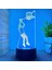 3D Basketbol Oyuncusu Gece Lambası LED Lamba Illusion 7 Renk Değiştirme Dokunmatik Anahtar Masa Masa Dekorasyon Lambaları Doğum Günü Hediyesi Akrilik Taban USB Kablosu Oyuncak (Yurt Dışından) 4