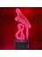 3D Papağan Kuş Gece Lambası LED Lamba Illusion 7 Renk Değiştirme Dokunmatik Anahtar Masa Masa Dekorasyon Lambaları Doğum Günü Hediyesi Akrilik Taban USB Kablosu Oyuncak (Yurt Dışından) 2