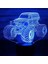 Gece Lambası Çocuklar Gece Lambası Yatak Odası Işığı Renkli Gece Lambası 3D LED Gece Lambası Traktor, Ev Dekorasyonu Için 7 Renkli Işık ile Gelir Işık Inanılmaz Görsel Optik Illüzy (Yurt Dışından) 2