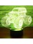 Gece Lambası Çocuklar Gece Lambası Yatak Odası Işığı Renkli Gece Lambası 3D LED Gece Lambası Traktor, Ev Dekorasyonu Için 7 Renkli Işık ile Gelir Işık Inanılmaz Görsel Optik Illüzy (Yurt Dışından) 3