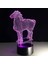 Çocuklar Için 3D Gece Işığı, 3D Çizgi Film Pony Illusion Gece Lambası, Zamanlama Uzaktan Kumandalı Dekor Lambası Yeni Yıl Tatili Çocuklar Için Noel Doğum Günü Hediyeleri Çocuk Genç (Yurt Dışından) 4