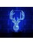 3D Illusion Gece Lambası Elk Başkanı LED Gece Lambası Masa Lambaları Renk Değiştiren Çocuklar Yatak Odası Oyun Odası Ofis Dekor Lambası, Doğum Günü Noel Yeni Yıl Hediyeleri Çocuk I (Yurt Dışından) 1