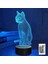 3D Kedi Lambası Gece Işığı Kitten Çocuklar Için 3D Illusion Lambası, Uzaktan Kumanda ile Değişen 16 Renk, Erkek Kız Için Noel Tatili Doğum Günü Hediyesi Olarak Çocuk Odası Dekoru (Yurt Dışından) 1