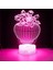 3D Çiçek Gece Lambası LED Lamba Illusion 7 Renk Değiştirme Dokunmatik Anahtarı Masa Masa Dekorasyon Lambaları Doğum Günü Hediyesi Akrilik Taban USB Kablosu Oyuncak (Yurt Dışından) 1