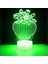 3D Çiçek Gece Lambası LED Lamba Illusion 7 Renk Değiştirme Dokunmatik Anahtarı Masa Masa Dekorasyon Lambaları Doğum Günü Hediyesi Akrilik Taban USB Kablosu Oyuncak (Yurt Dışından) 3