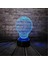 LED Gece Işıkları 3D Illusion Yuvarlak Ampul Şekli Başucu Masa Lambası 16 Renk Değiştirme Uyku Aydınlatması Yetişkin Erkek Çocuk Oyuncakları Için Akıllı Dokunmatik Düğme ile Yaratı (Yurt Dışından) 1