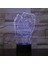 LED Gece Işıkları 3D Illusion Soyut Hayvan Köpek Başucu Masa Lambası 16 Renk Değiştirme Uyku Aydınlatması Yetişkin Erkek Çocuk Oyuncakları Için Akıllı Dokunmatik Düğme ile Yaratıcı (Yurt Dışından) 1