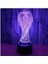 Melek 7 Renkli Dokunmatik LED Gece Lambası 3D Illusion Atmosfer Masa Lambası Çocuklar Bebek Çocuk Hediye Başucu Yatak Odası (Yurt Dışından) 1