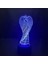 Melek 7 Renkli Dokunmatik LED Gece Lambası 3D Illusion Atmosfer Masa Lambası Çocuklar Bebek Çocuk Hediye Başucu Yatak Odası (Yurt Dışından) 4