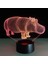 3D Illusion Lambaları Inek Hayvan LED Gece Işıkları USB Dokunmatik Anahtarı 16 Renk Sensörü Masa Lambası Çocuk Yatak Odası Için Uyku Noel Doğum Günü Hediyesi (Yurt Dışından) 1