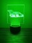 3D Gece LED Işık Lamba Altlığı - Akrilik Rwb Spor Araba Işık Göstergesi, 12 Renk Seçeneği, Uzaktan Kumandalı, USB Konnektörlü, Enerji Tasarruflu. Masa Lambası, Çocuklar ve Yetişkin (Yurt Dışından) 4