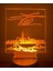 3D Gece LED Işık Lamba Altlığı - Nyc Skyline & Helikopter Işık Göstergesi, 12 Renk Seçeneği, Uzaktan Kumandalı, USB Konektörü, Enerji Tasarrufu. Masa Lambası, Çocuklar ve Yetişkinl (Yurt Dışından) 2