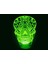 3D Kafatası Gece Lambası Dekor Masa Danışma Optik Illusion Lambalar 7 Renk Değiştirme Işıkları LED Masa Lambası Noel Ev Aşk Doğum Günü Çocuk Çocuk Dekor Oyuncak Hediye (Yurt Dışından) 3