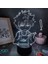 Hunten x Hunten Anime 3D Erkek Için Gece Lambası 16 Renk Kız Odası Dekoru Illusion LED Lamba USB Manga Kontrol Figürü Uygun Çocuk Hayranları Yılbaşı Hediyeleri (Siyah Lamba) (Yurt Dışından) 1