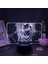 Bleaoh Anime 3D Erkek Için Gece Lambası 16 Renkler Kız Odası Dekor Illusion LED Lamba USB Manga Grimmjow Jaegerjaquez Şekil Uygun Çocuklar Hayranlar Noel Hediyeleri (Siyah Lamba) (Yurt Dışından) 1