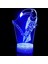 3D Papağan Kuş Gece Lambası LED Lamba Illusion 7 Renk Değiştirme Dokunmatik Anahtar Masa Masa Dekorasyon Lambaları Doğum Günü Hediyesi Akrilik Taban USB Kablosu Oyuncak (Yurt Dışından) 2