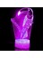3D Papağan Kuş Gece Lambası LED Lamba Illusion 7 Renk Değiştirme Dokunmatik Anahtar Masa Masa Dekorasyon Lambaları Doğum Günü Hediyesi Akrilik Taban USB Kablosu Oyuncak (Yurt Dışından) 4