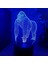 Boy Için Gorilla 3D Gece Lambası 16 Renkler Kız Odası Dekor Illusion LED Lamba USB Gorilla Şekil Uygun Çocuklar Fanlar Noel Hediyeleri (Gorilla1) (Yurt Dışından) 1