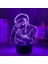 Kızıl Saçlı Pamuk Prenses Obı Anime 3D Gece Lambası Oğlan Için 16 Renk Kız Odası Dekoru Illusion LED Lamba USB Manga Kar Beyaz Figür Uygun Çocuklar Hayranlar Yılbaşı Hediyeleri (Yurt Dışından) 4