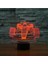 Araba Yarışı 3D Illusion LED Renkli LED Işık Gece Lambası Akıllı Dokunmatik USB Masa Lambası (Yurt Dışından) 3