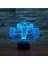 Araba Yarışı 3D Illusion LED Renkli LED Işık Gece Lambası Akıllı Dokunmatik USB Masa Lambası (Yurt Dışından) 4