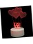 Masa Dekoru Kalp Balon Gece Lambası USB Masa Lambası LED Masa Lambası LED Gece Lambası Resim 3D Düğme Pil Aşk Temizle Balonlar LED Gece Lambası Masa Süslemeleri (Yurt Dışından) 1