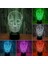 Skulles Head 3D Gece Lambası Roman ve Eşsiz Hediye Lambası Yaratıcı Masa Lambası Başucu Lambası LED 3D Gece Lambası Yatak Odası Işıkları (A, Bir Boyut) (Yurt Dışından) 2