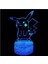 3D Optik Illüzyon Gece Işıkları, 3D Gece Lambası Dokunmatik Anahtarı Dekor Lamba LED Masa Masa Lambası (3d LAMP-005) (Yurt Dışından) 1