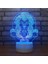 Bebek Gece Lambası 3D Illusion Lambası Yatak Odası Başucu 3D Gece Lambası LED Masaüstü 3D Gece Lambası Ev 3D Gece Lambası Noel Günü Işığı Bebek Odası Lambası (Yurt Dışından) 1