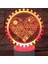3D Aşk Kalp Gece Lambası LED Lamba Illusion 7 Renk Değiştirme Dokunmatik Anahtar Masa Masa Dekorasyon Lambaları Doğum Günü Hediyesi Akrilik Taban USB Kablosu Oyuncak (Yurt Dışından) 1