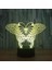 Lamba 3D LED Kelebek Hayvan Gece Lambası, Komidin 16 Renk Değiştirme Atmosfer Lambası Çocuklar Için USB Kablosu ile Yatak Odası Dekorasyonu Noel Doğum Günü Hediyesi (Yurt Dışından) 5