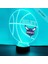 Charlotte Basketbol Hornets Spor Gece Işığı Masa Masa Lambası Spor Kask LED El Yapımı Uzaktan Kumanda ile Kişiselleştirilmiş Büyük Hediye (Yurt Dışından) 1