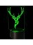 3D Geyik Gece Lambası Masa Danışma Optik Illusion Lambaları 7 Renk Değiştirme Işıkları LED Masa Lambası Noel Ev Aşk Doğum Günü Çocuk Çocuk Dekor Oyuncak Hediye (Yurt Dışından) 1