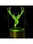 3D Geyik Gece Lambası Masa Danışma Optik Illusion Lambaları 7 Renk Değiştirme Işıkları LED Masa Lambası Noel Ev Aşk Doğum Günü Çocuk Çocuk Dekor Oyuncak Hediye (Yurt Dışından) 4