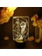 Bleaoh Anime 3D Erkek Için Gece Lambası 16 Renkler Kız Odası Dekor Illusion LED Lamba USB Manga Grimmjow Jaegerjaquez Şekil Uygun Çocuklar Hayranlar Noel Hediyeleri (Siyah Lamba) (Yurt Dışından) 1