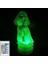 3D Köpek Gece Lambası LED Lamba Illusion 16 Renk Değiştiren Masa Masa Dekorasyon Lambaları Doğum Günü Hediyesi Akrilik Taban USB Kablosu Oyuncak (Yurt Dışından) 2