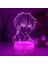 Hayranları Için Anime Meyve Sepetli 3D Gece Lambası 16 Renkler Dekor Illusion Uzaktan Kumandalı LED Lamba, Manga Kyo Şekil Noel Hediyesi Oyuncaklar Çocuklar/erkekler (Yurt Dışından) 2
