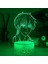 Hayranları Için Anime Meyve Sepetli 3D Gece Lambası 16 Renkler Dekor Illusion Uzaktan Kumandalı LED Lamba, Manga Kyo Şekil Noel Hediyesi Oyuncaklar Çocuklar/erkekler (Yurt Dışından) 4