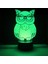 3D Baykuş Kartal Gece Lambası LED Lamba Illusion 7 Renk Değiştirme Dokunmatik Anahtarı Masa Masa Dekorasyon Lambaları Doğum Günü Hediyesi Akrilik Taban USB Kablosu Oyuncak (Yurt Dışından) 2