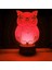 3D Baykuş Kartal Gece Lambası LED Lamba Illusion 7 Renk Değiştirme Dokunmatik Anahtarı Masa Masa Dekorasyon Lambaları Doğum Günü Hediyesi Akrilik Taban USB Kablosu Oyuncak (Yurt Dışından) 4