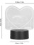 3D Işık, 3D Dekoratif Lamba Dokunmatik Anahtar 7 Renk Akrilik Romantik Kalp Şekli USB Powered Canlı Sevgililer Günü Için Doğum Günü Için (Yurt Dışından) 5