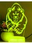 3D Ayı Gece Lambası LED Lamba Illusion 7 Renk Değiştiren Masa Masa Dekorasyon Lambaları Doğum Günü Hediyesi Akrilik Taban USB Kablosu Oyuncak (Yurt Dışından) 3