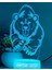 3D Ayı Gece Lambası LED Lamba Illusion 7 Renk Değiştiren Masa Masa Dekorasyon Lambaları Doğum Günü Hediyesi Akrilik Taban USB Kablosu Oyuncak (Yurt Dışından) 4