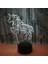 LED Gece Işıkları 3D Illusion Soyut Hayvan At Başucu Masa Lambası 16 Renk Değiştirme Uyku Aydınlatması ile Yetişkin Erkek Çocuk Oyuncak Için Akıllı Dokunmatik Düğme Yaratıcı Dekora (Yurt Dışından) 1