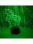 LED Gece Işıkları 3D Illusion Soyut Hayvan At Başucu Masa Lambası 16 Renk Değiştirme Uyku Aydınlatması ile Yetişkin Erkek Çocuk Oyuncak Için Akıllı Dokunmatik Düğme Yaratıcı Dekora (Yurt Dışından) 4