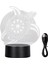 LED Gece Lambası, USB Powered Akrilik Canlı Dokunmatik Değişen 3D Işık Yıldönümü Için Ofis Için 7 Renk (Yurt Dışından) 4