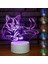 3D Kedi Gece Işığı Lambası Illusion Gece Lambası 7 Renk Değiştirme Dokunmatik Anahtar Masa Masa Dekorasyon Lambaları Hediye Akrilik Düz Abs Taban USB Kablosu Oyuncak (Yurt Dışından) 1